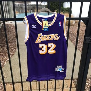 Los Angeles lakers jersey magic Johnson hardwood classic adidas brand new